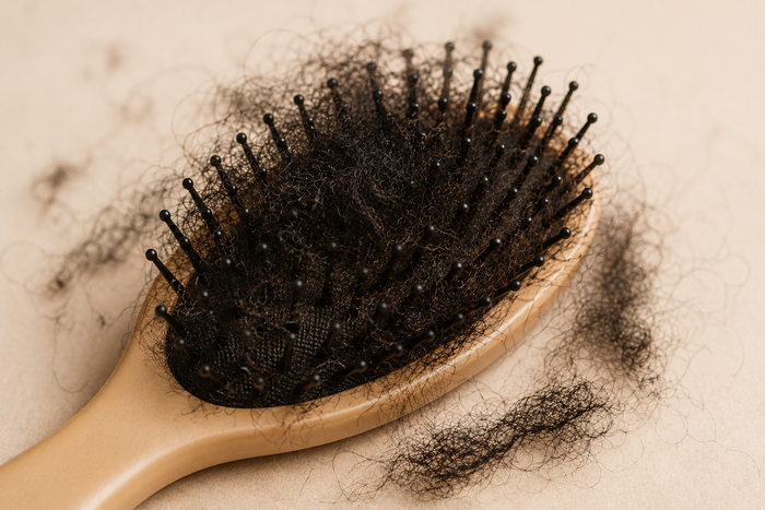 hair breakage in a brush