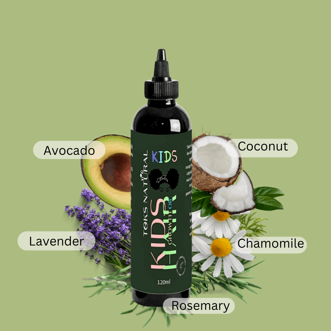 Kids' Hair Growth Oil | All - Natural Hair Care for Children - TOKS NATURAL