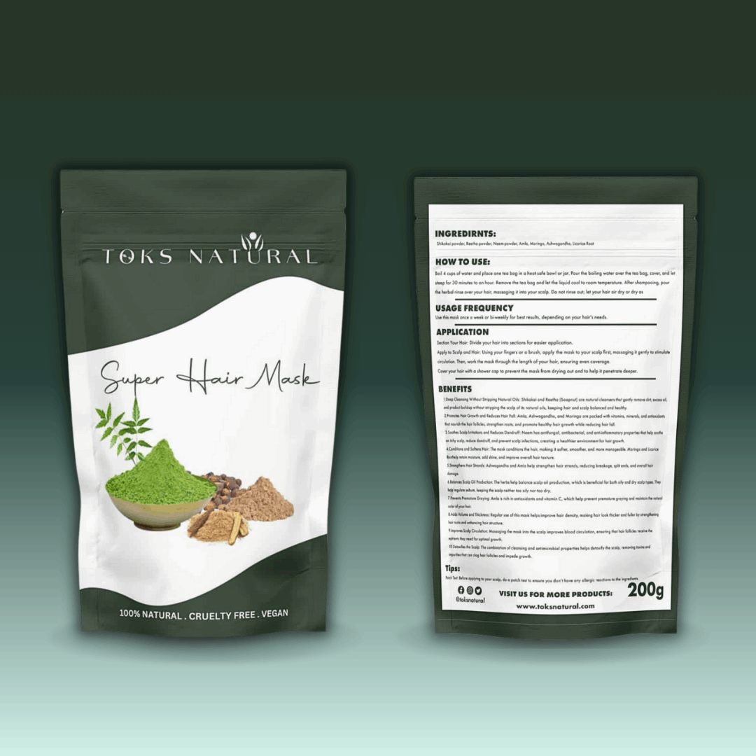 Super Hair Mask | Strengthen & Nourish with Ayurvedic Herbs - TOKS NATURAL