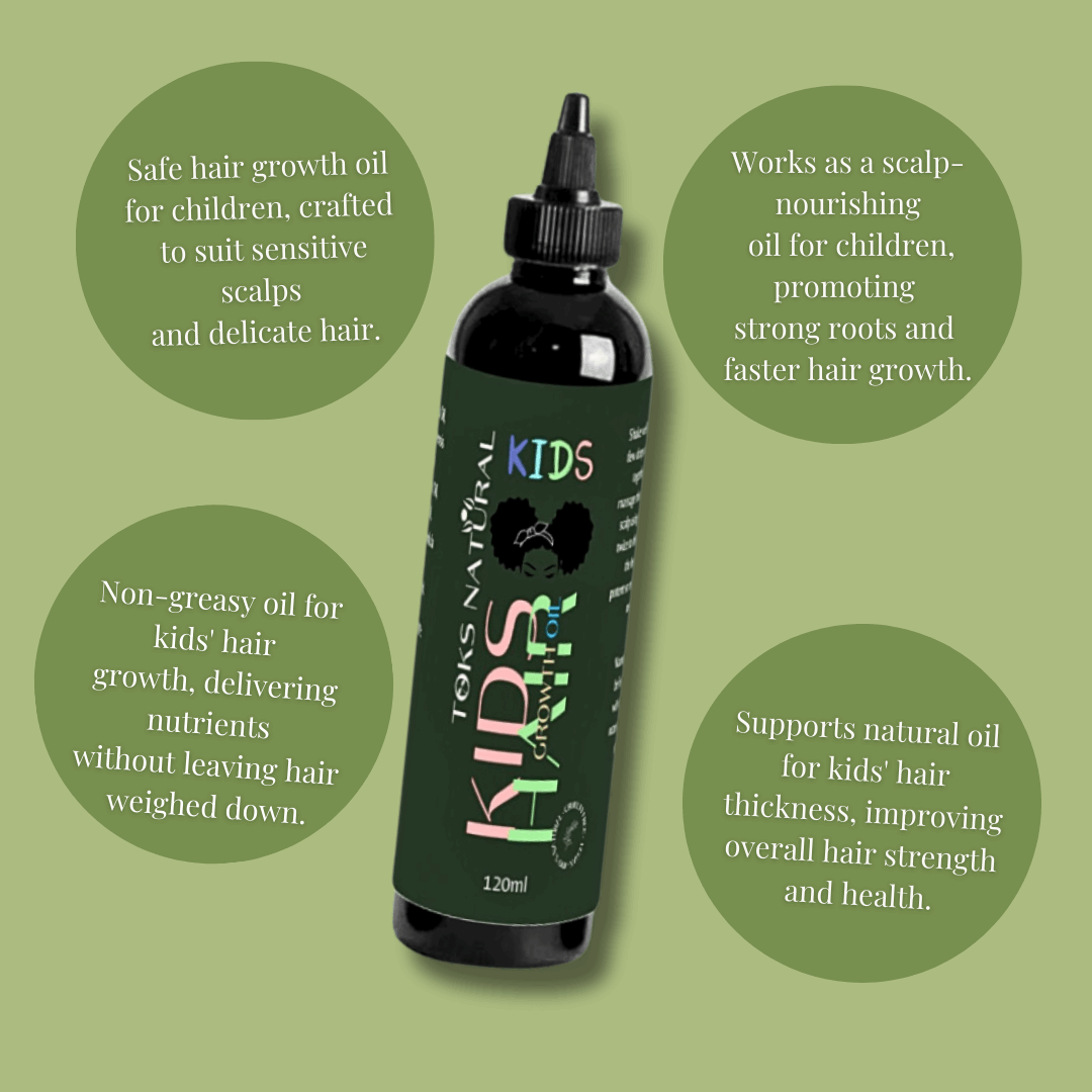 Kids' Hair Growth Oil | All - Natural Hair Care for Children - TOKS NATURAL