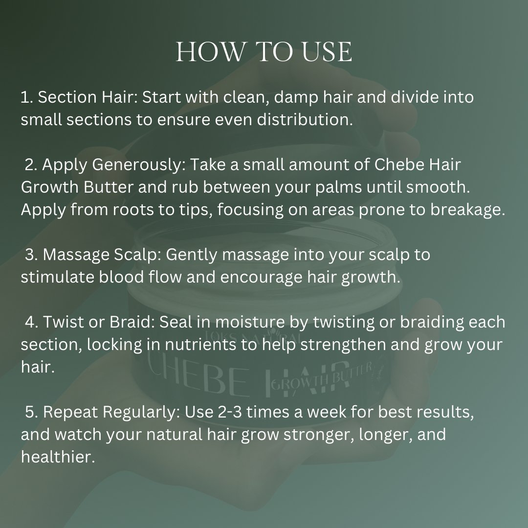 chebe hair growth butter for 4c hair length retention
hair butter sealing moisture to reduce breakage on coily hair