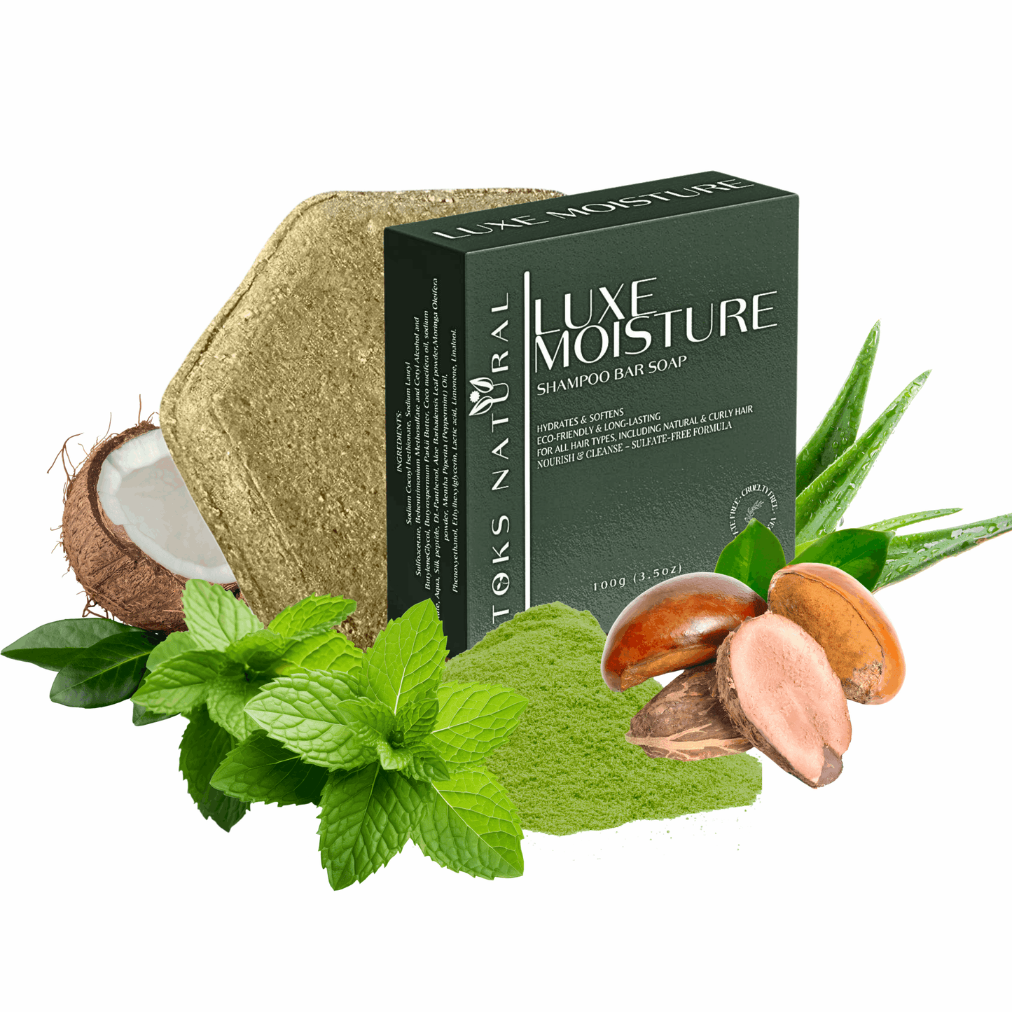 Luxe Moisture Shampoo Bar - TOKS NATURAL