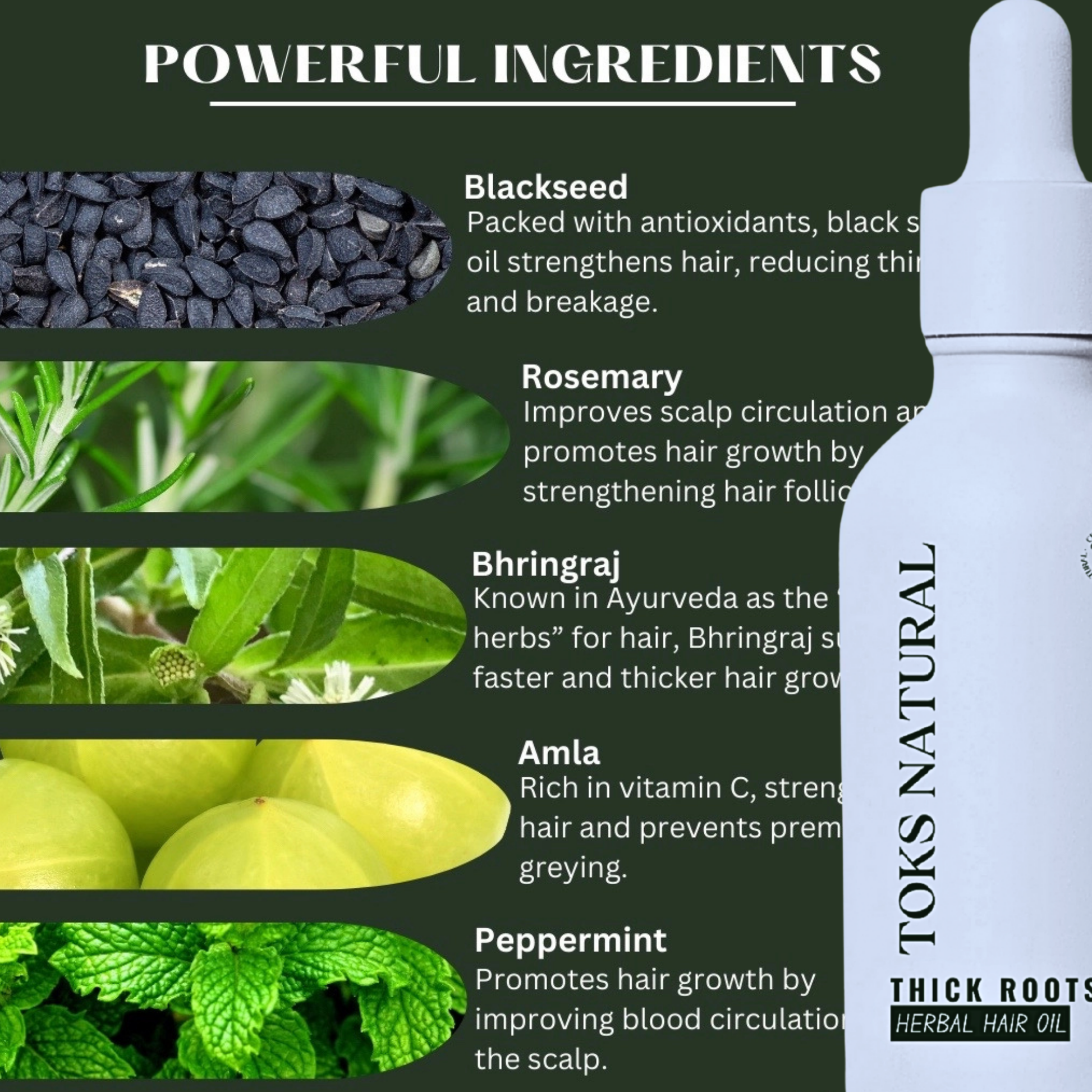 thick root bottle with herbs