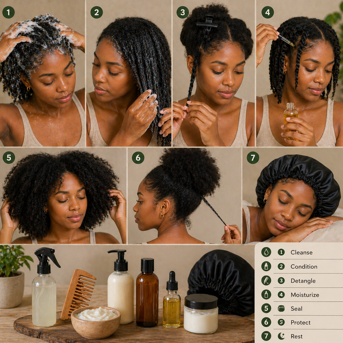 natural hair care routine for beginners