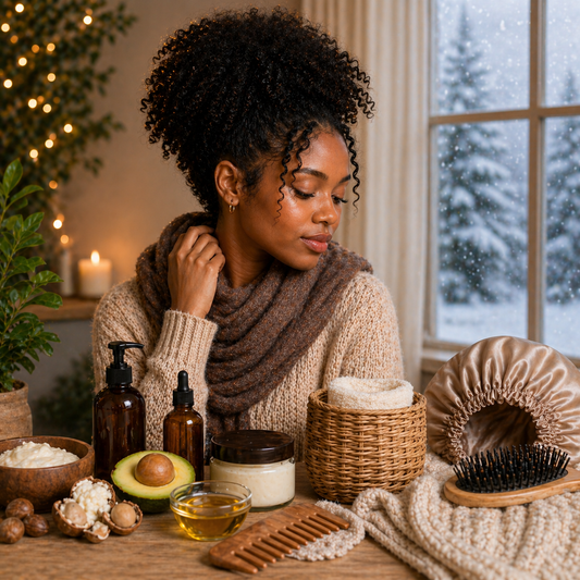 natural hair routine in winter