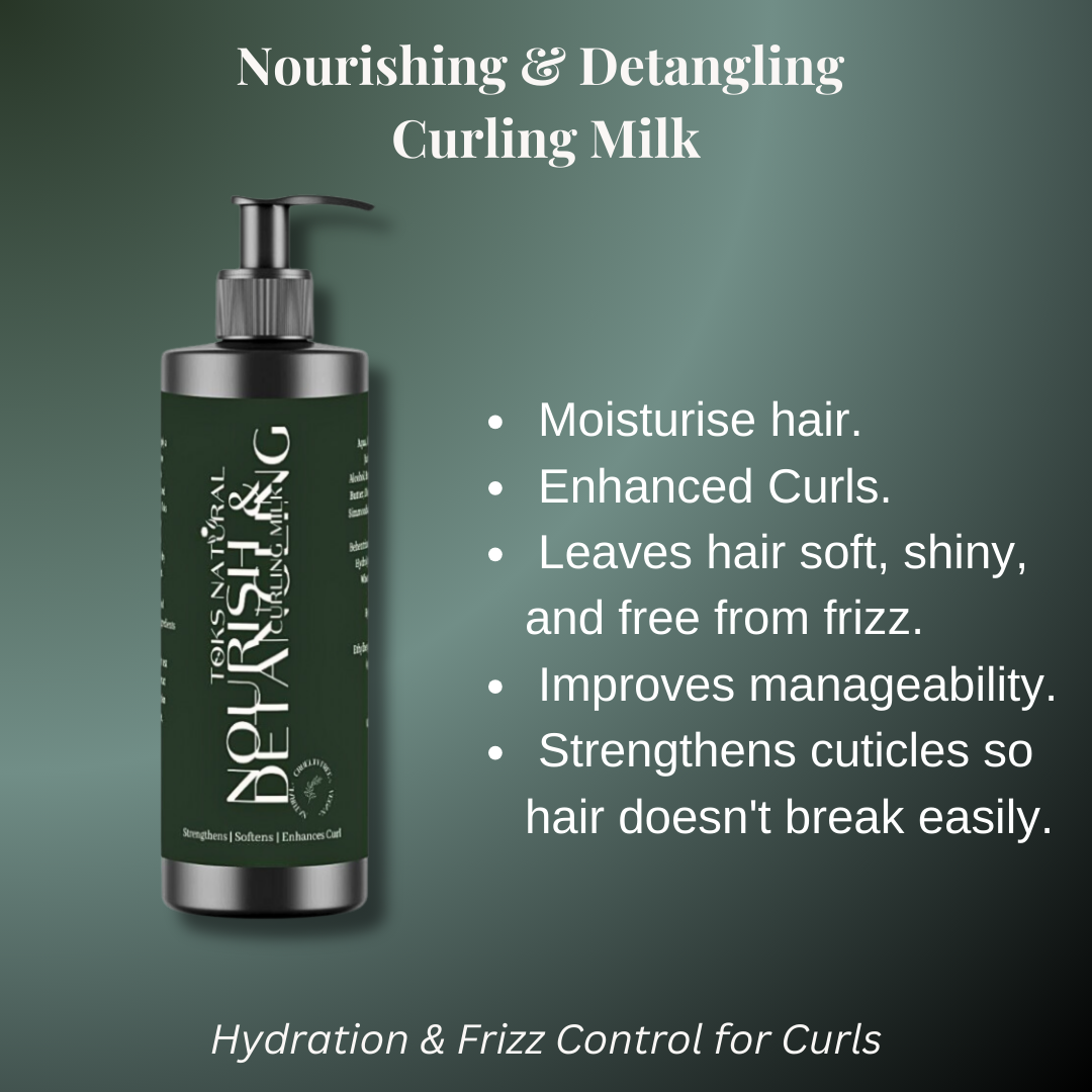 Nourishing & Detangling Curling Milk | Hydration & Frizz Control for Curls