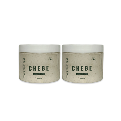 Two jars of Tons Natural Chebe on a white background