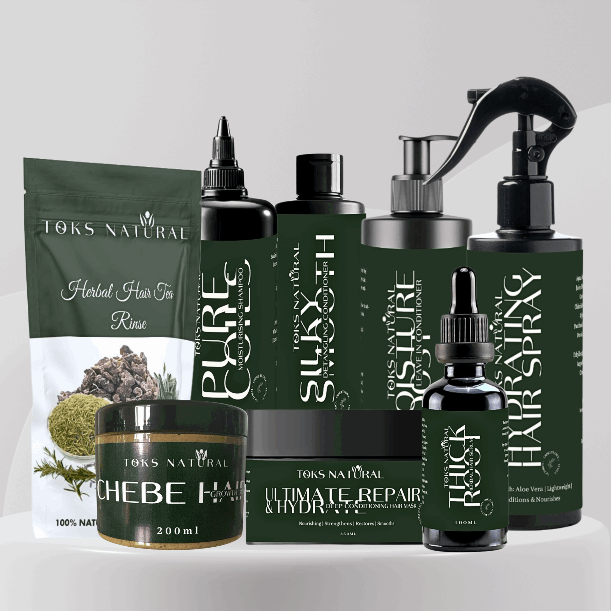 Complete Hair Care & Growth Bundle | Ultimate Wash Day Treatment - TOKS NATURAL