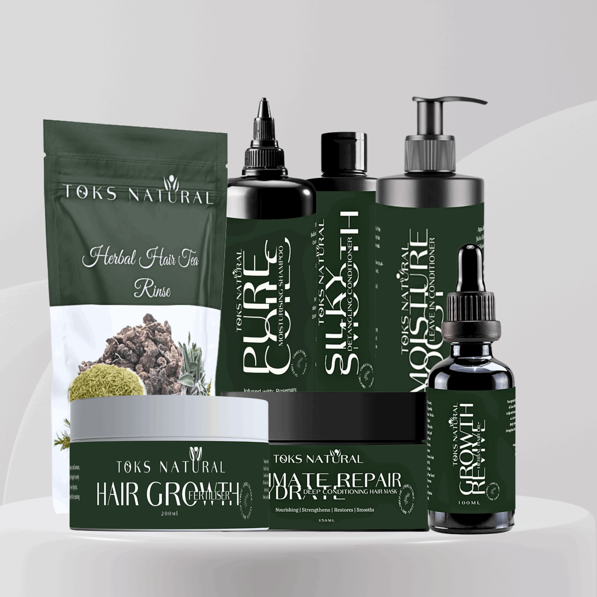 Complete Hair Care & Growth Bundle | Ultimate Wash Day Treatment - TOKS NATURAL