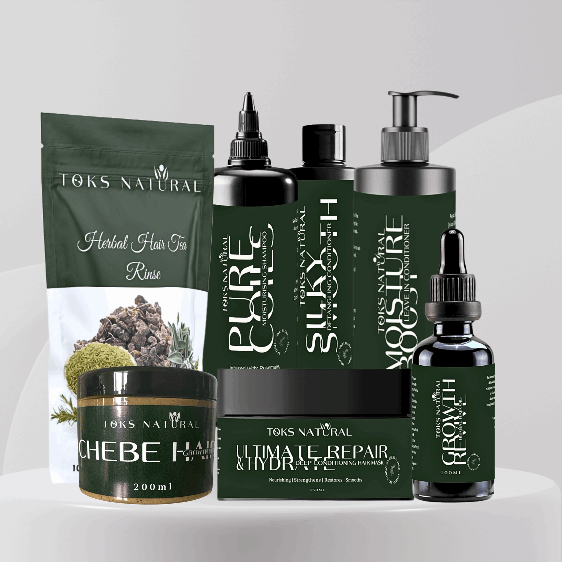 Complete Hair Care & Growth Bundle | Ultimate Wash Day Treatment - TOKS NATURAL