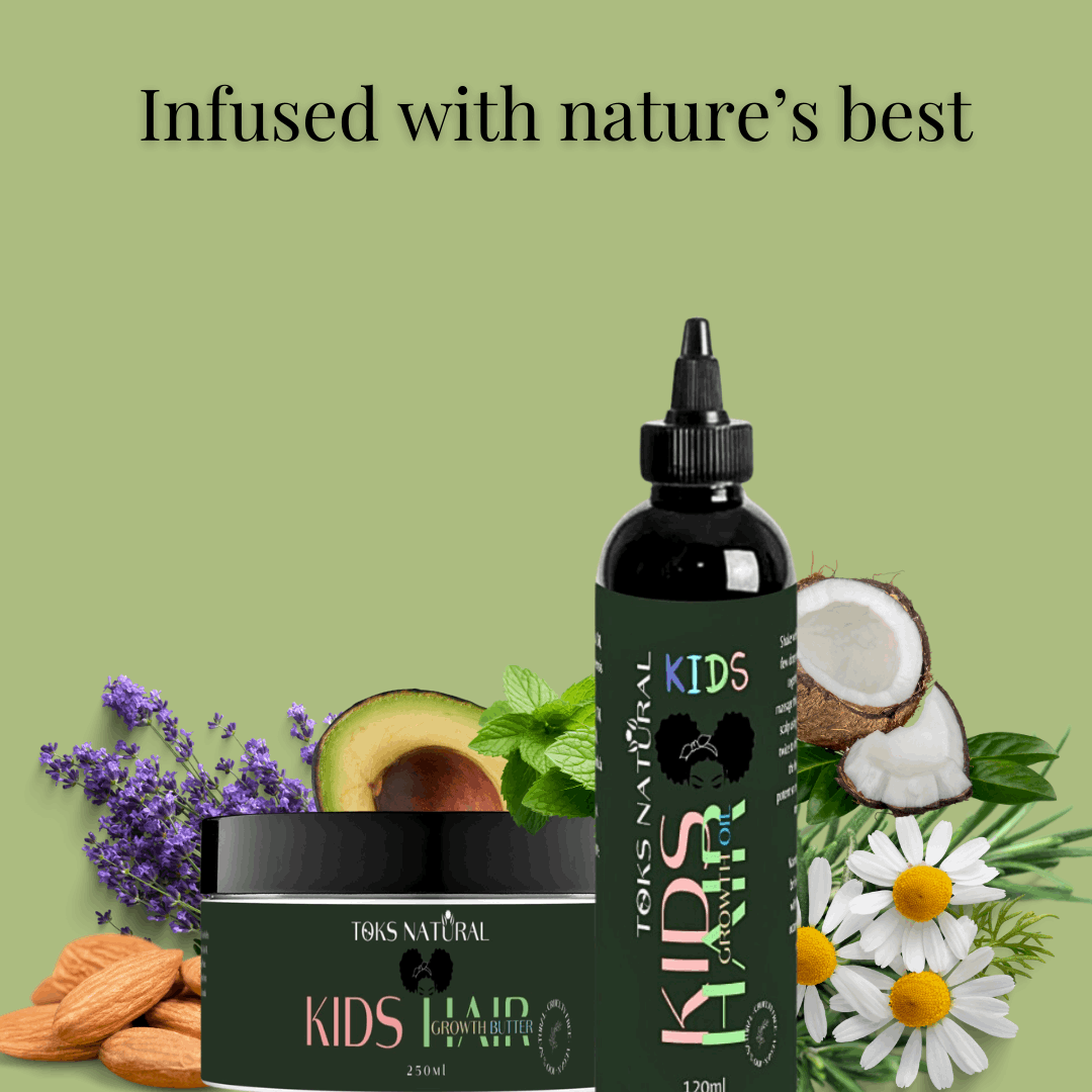 Kids' Hair Growth Duo | Natural Oil & Butter Set for Children - TOKS NATURAL