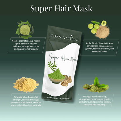 Super Hair Mask | Strengthen & Nourish with Ayurvedic Herbs - TOKS NATURAL