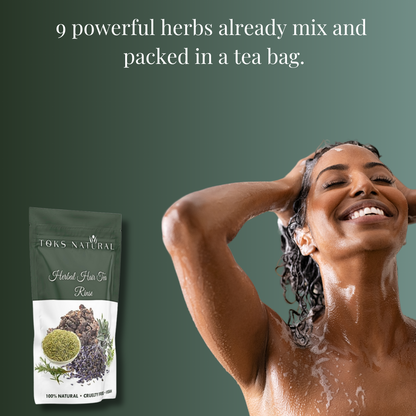 Ayurveda hair tea rinse strength 