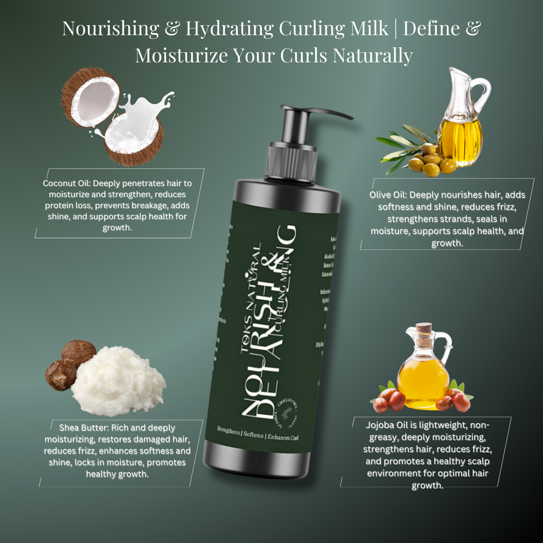 Nourishing & Detangling Curling Milk | Hydration & Frizz Control for Curls