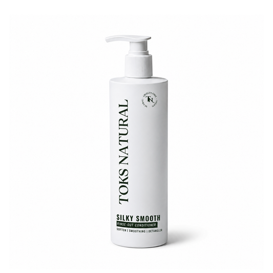 TOKS Natural Silky Smooth conditioner bottle on a white background