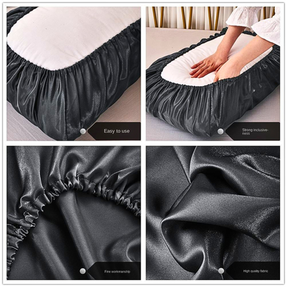 Luxury satin bonnet pillowcase 