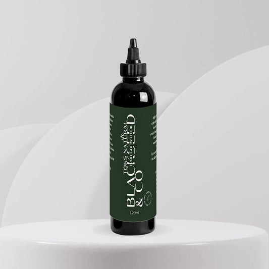 Hair growth oil with Black Seed, Rosemary, and Peppermint for scalp vitality