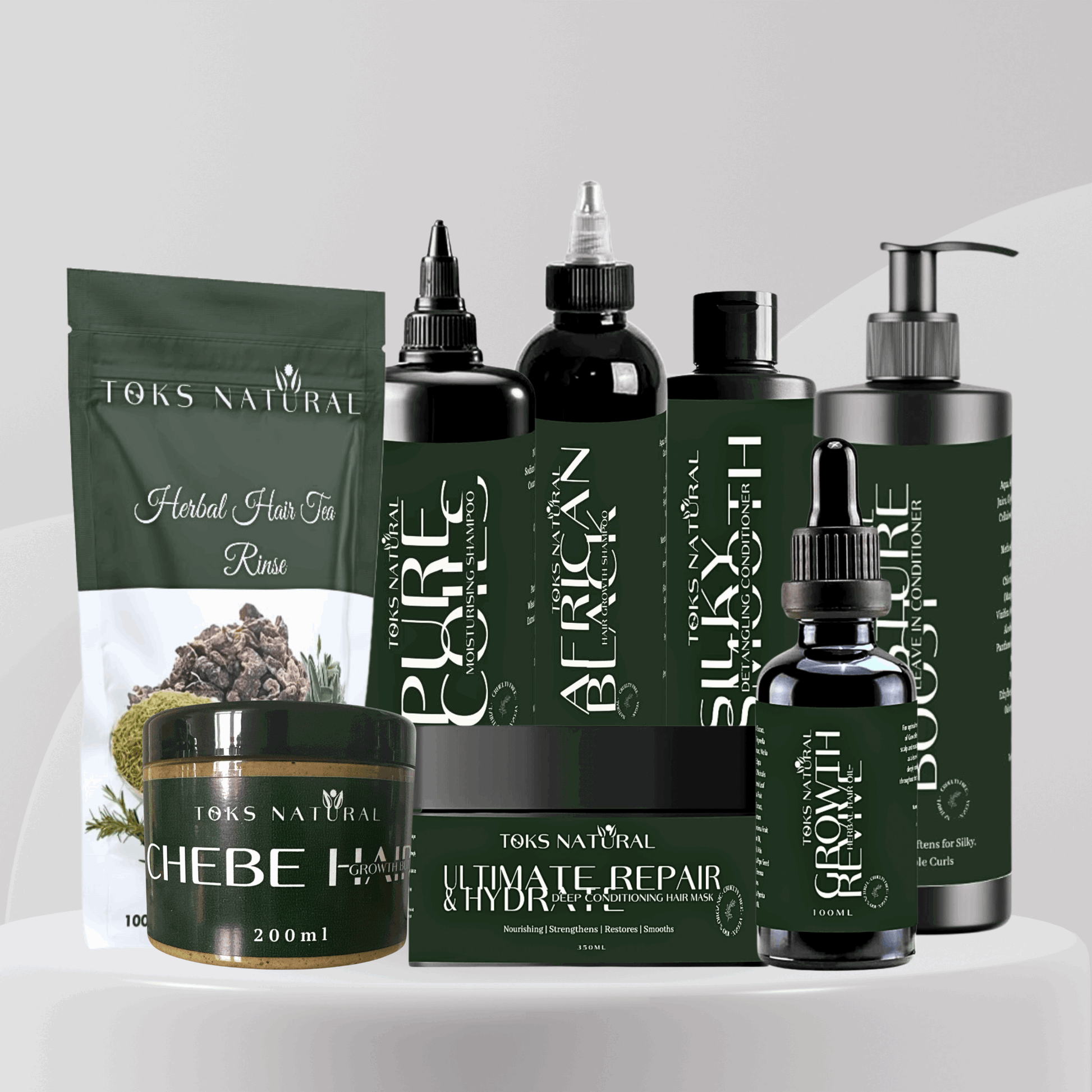 Complete Hair Care & Growth Bundle | Ultimate Wash Day Treatment - TOKS NATURAL