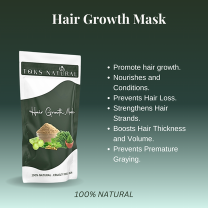 Herbal Hair Growth Mask — herbal strengthening treatment for hair growth and breakage repair.
