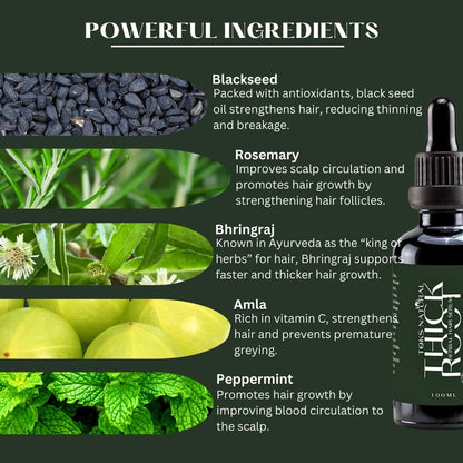 Natural hair growth serum for curly and natural hair types