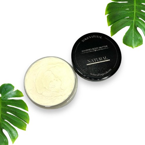 Toks Natural Whipped Body Butter in Sweet Dior scent, ultra-hydrating with shea and cocoa butter