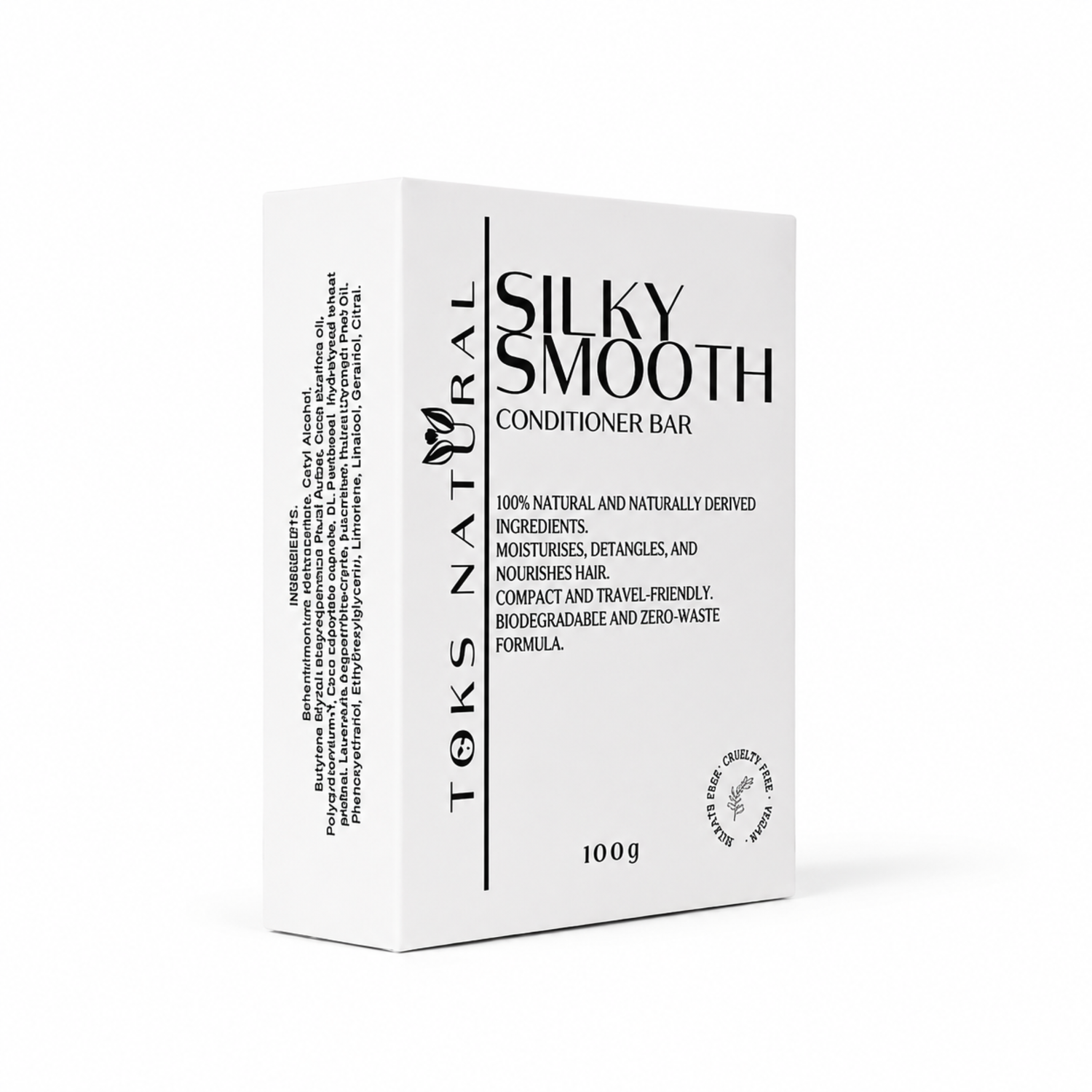 Toks Natural Silky Smooth Conditioner Bar packaging on a white background