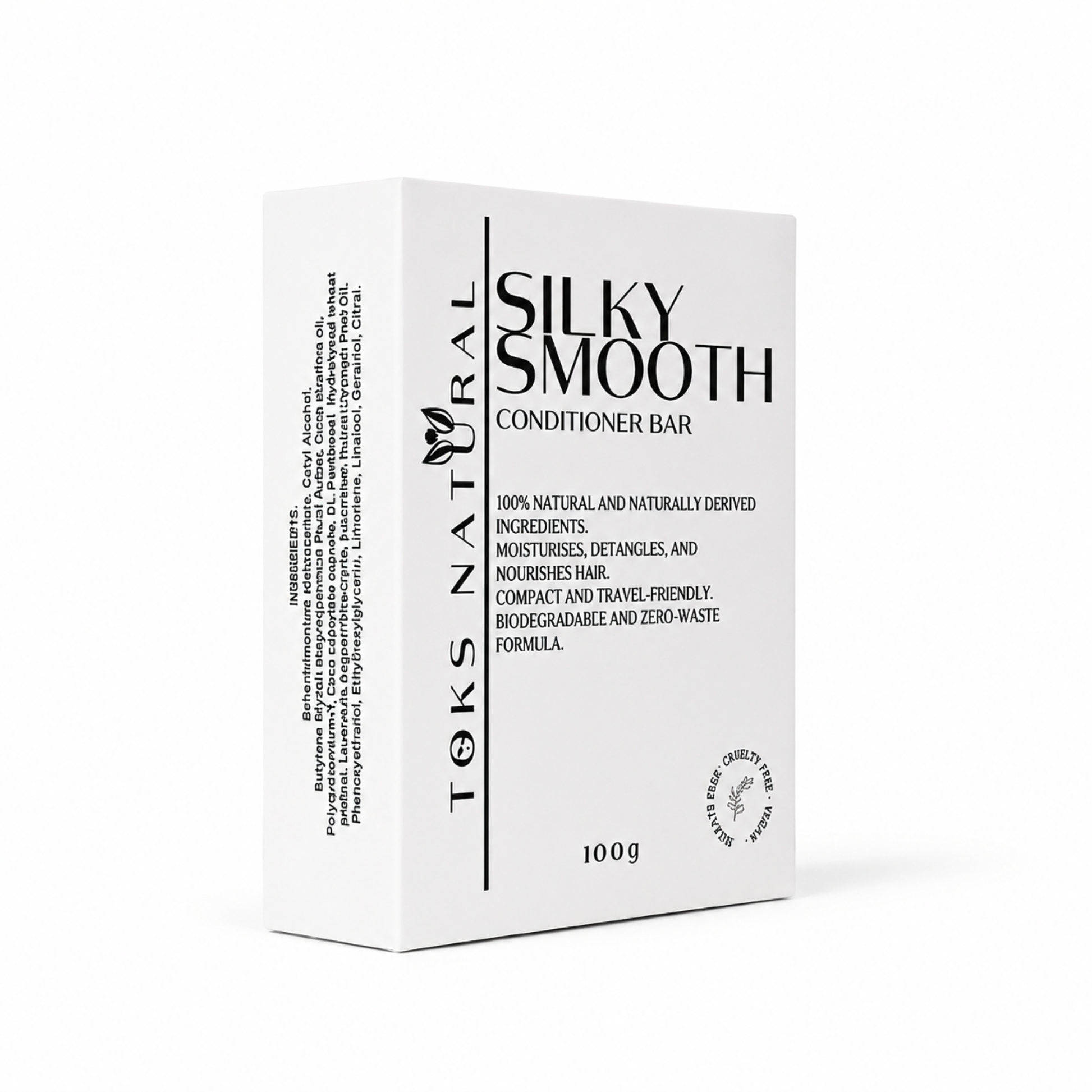 Toks Natural Silky Smooth Conditioner Bar packaging on a white background