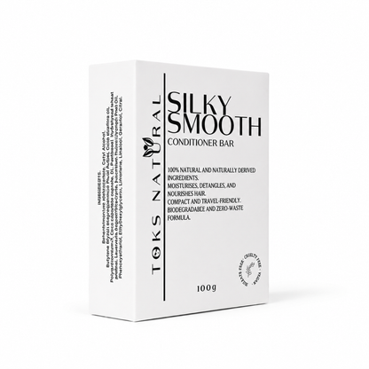 Toks Natural Silky Smooth Conditioner Bar packaging on a white background