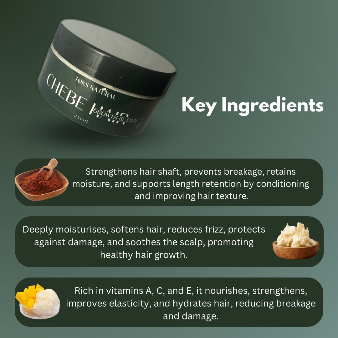 Chebe hair butter with Black Seed for deep moisture and strength