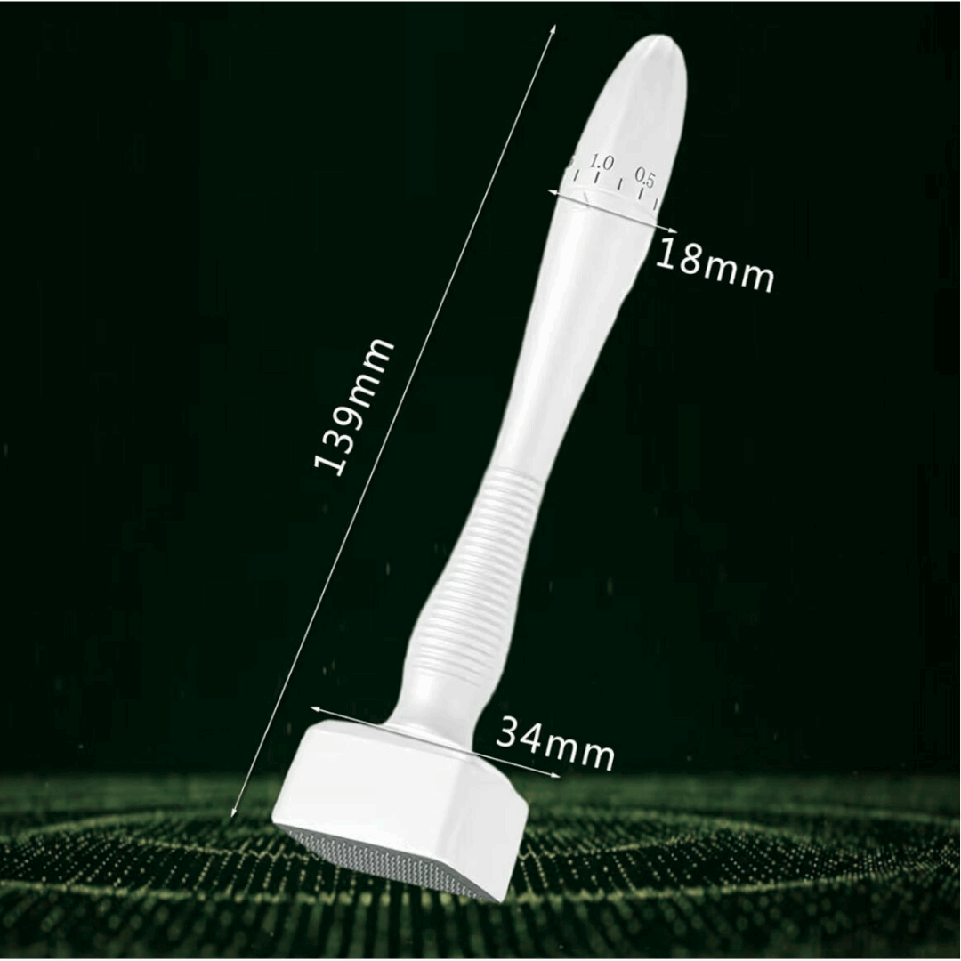 Derma Stamp for Hair Growth – Adjustable Microneedle Tool (0–3.0mm) - TOKS NATURAL
