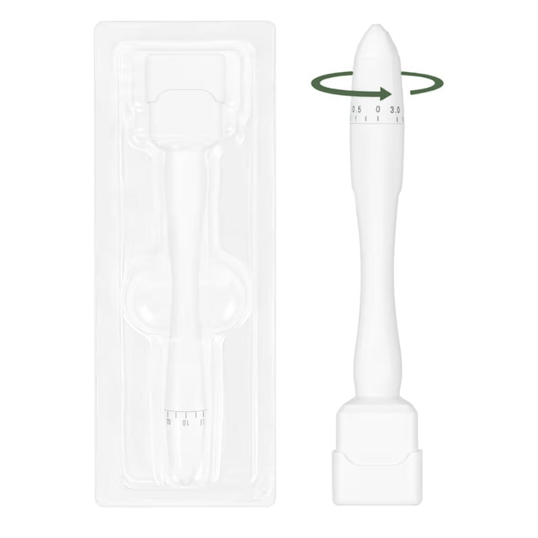 Derma Stamp for Hair Growth – Adjustable Microneedle Tool (0–3.0mm) - TOKS NATURAL
