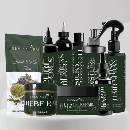 Complete Hair Care & Growth Bundle | Ultimate Wash Day Treatment - TOKS NATURAL