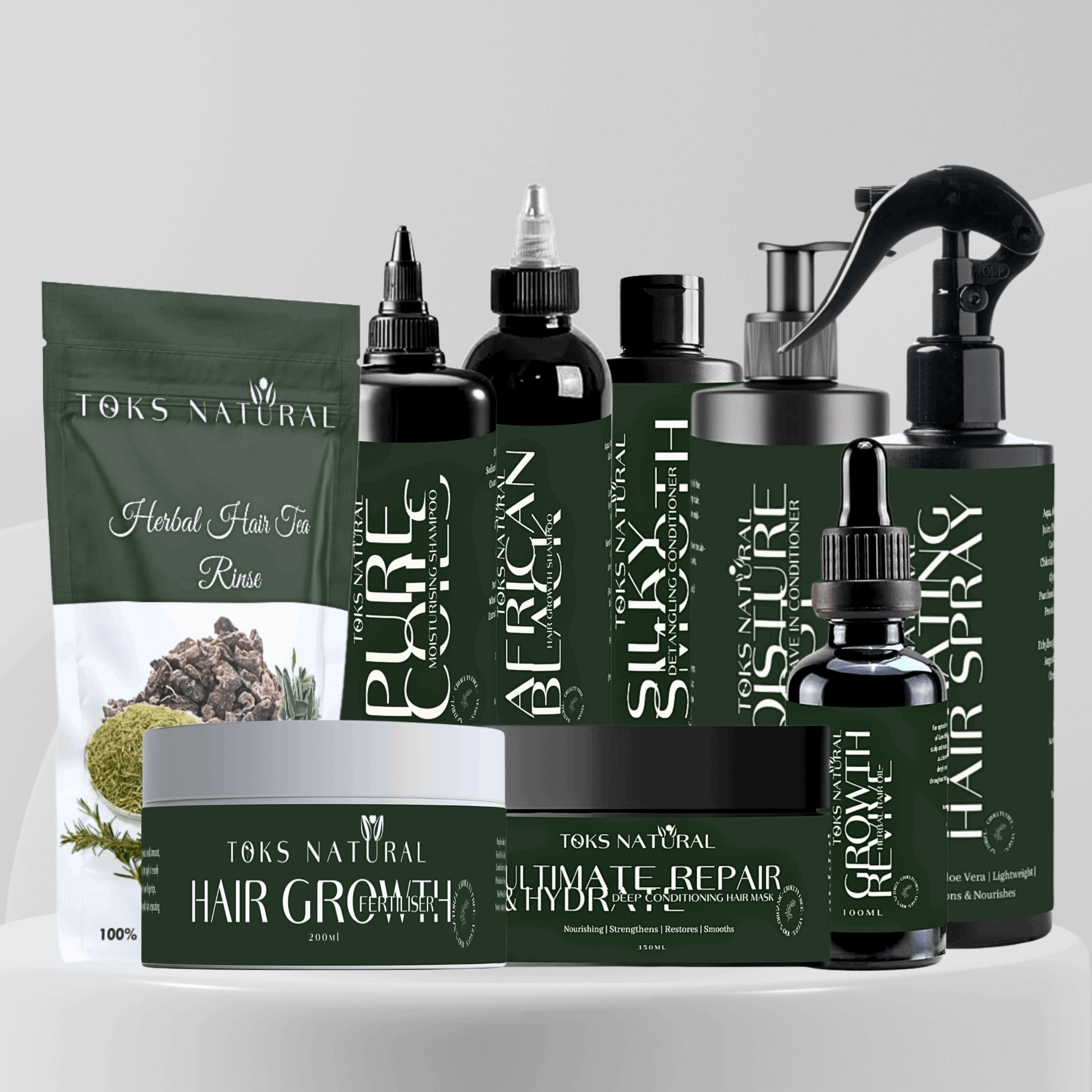 Complete Hair Care & Growth Bundle | Ultimate Wash Day Treatment - TOKS NATURAL