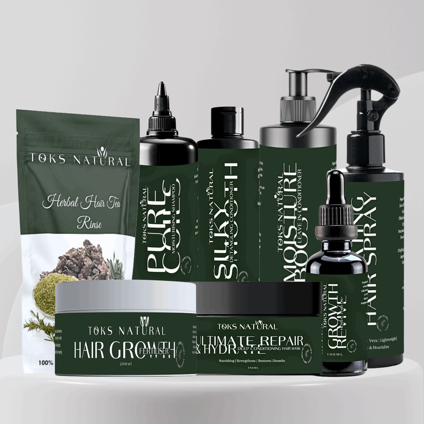 Complete Hair Care & Growth Bundle | Ultimate Wash Day Treatment - TOKS NATURAL