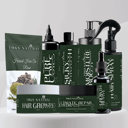 Complete Hair Care & Growth Bundle | Ultimate Wash Day Treatment - TOKS NATURAL
