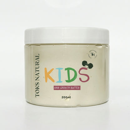 Jar of Toks Natural Kids Hair Growth Butter on a white background