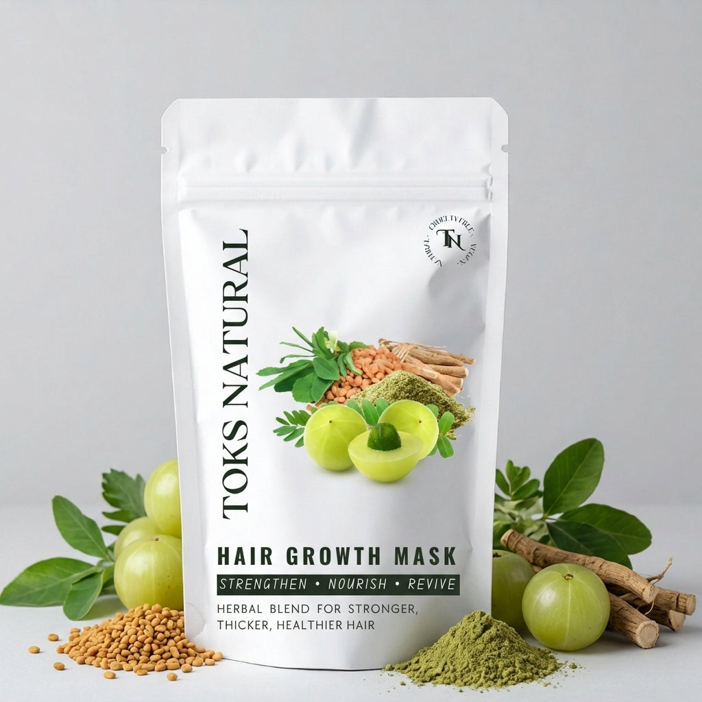 herbs around a porch hair growth mask
