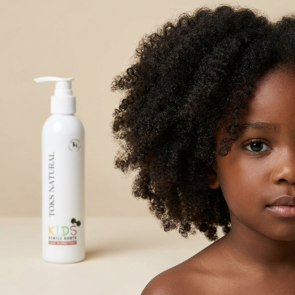 Kids leave-in conditioner by Toks Natural – gentle moisturising hair care for soft, healthy hair