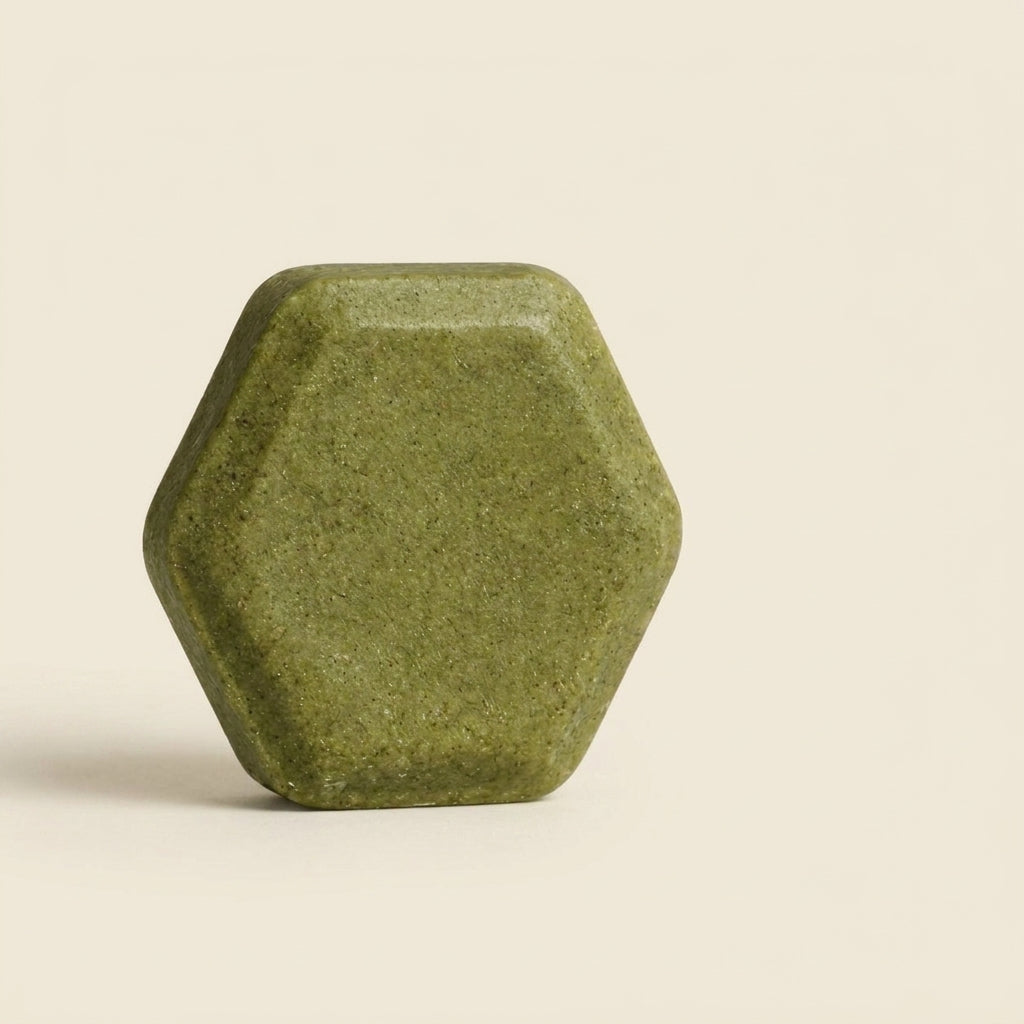Toks Natural Shampoo bar on a beige background