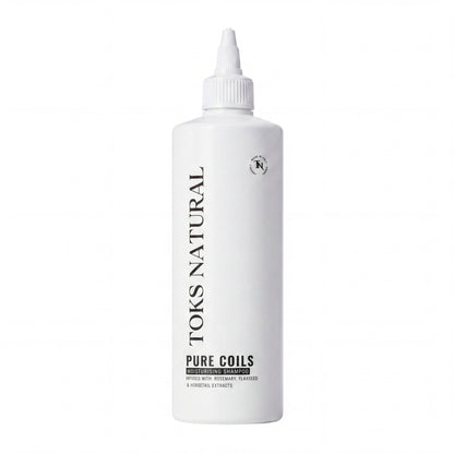 Toks Natural Pure Coils shampoo bottle on a white background