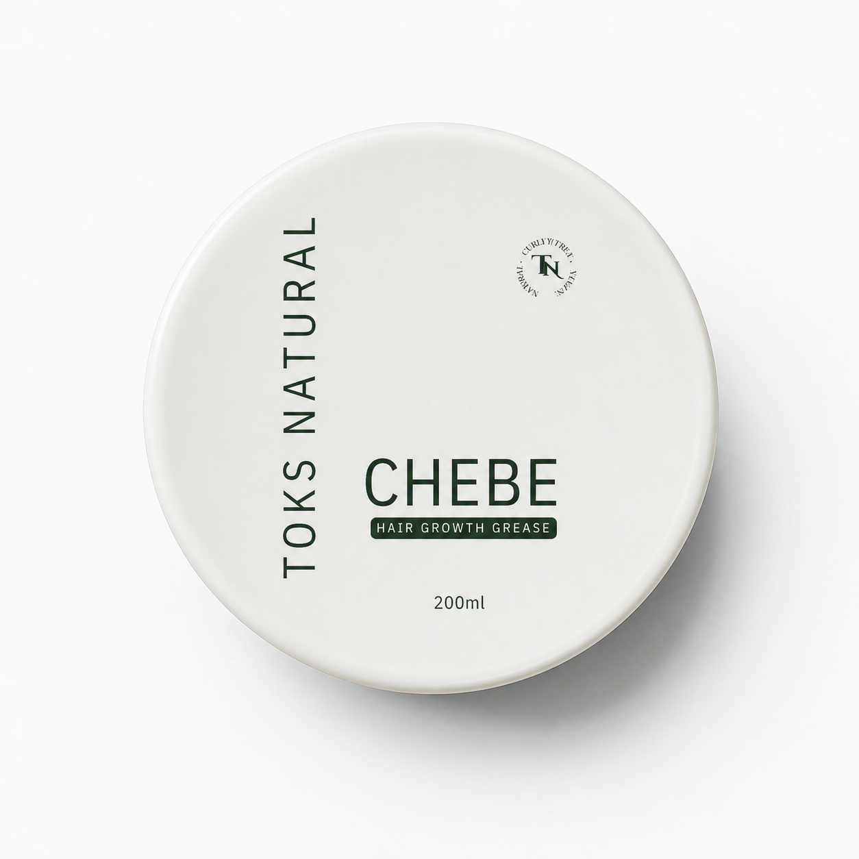 Toks Natural Chebe hair growth grease container on a white background