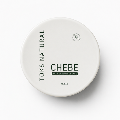Toks Natural Chebe hair growth grease container on a white background