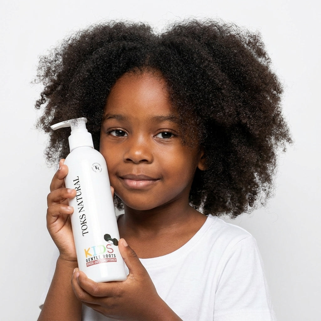 Kids leave-in conditioner for textured hair by Toks Natural – gentle moisturising hair care for children
